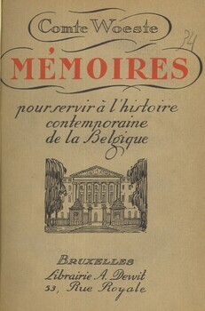 Mémoires pour servir à l'histoire contemporaire de la Belgique 1859-1894 (tome 1)